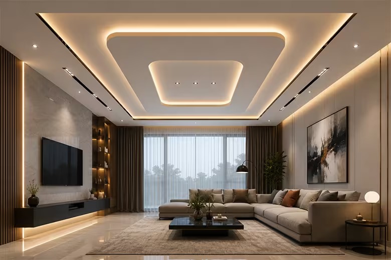 False ceiling design installation